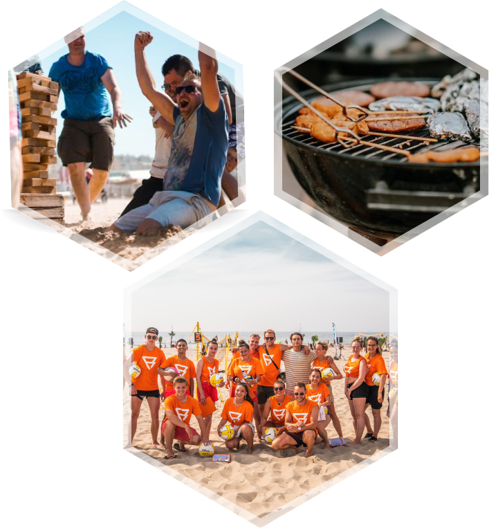 Homepagina activiteiten, bbq en medewerkers