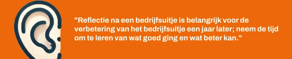 Reflectie na een bedrijfsuitje