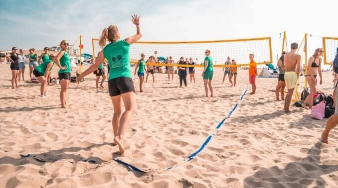 Beachvolleybal in Amsterdam