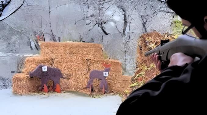 biathlon schieten winter wonderland