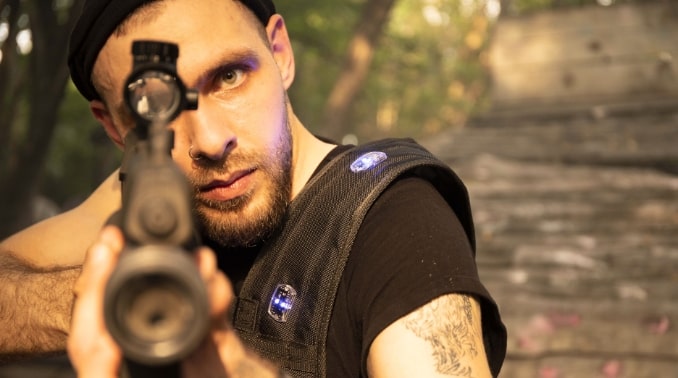 lasergamen delft wapen richten