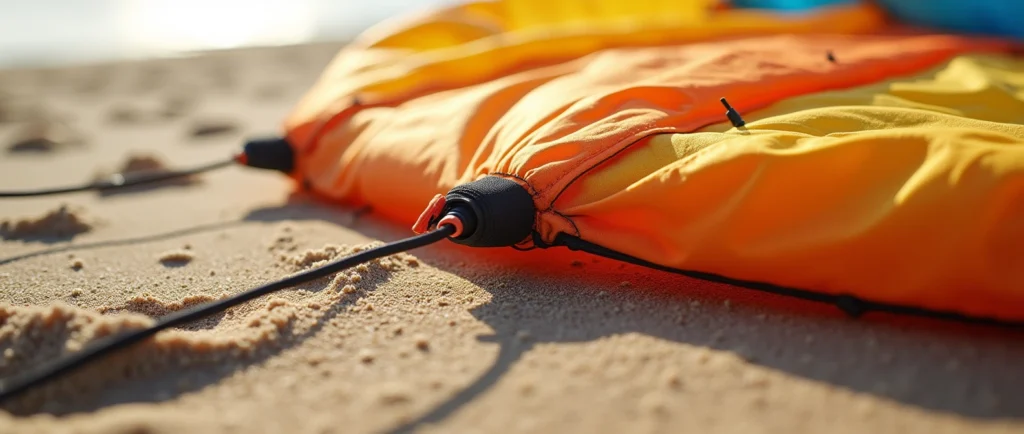 Powerkiten tijdens workshops voor de zomer