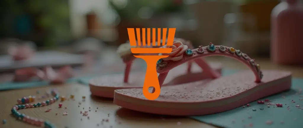 Workshop slippers pimpen tijdens de top 3 leukste creatieve workshops