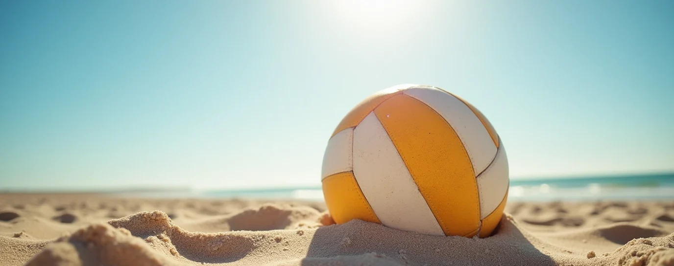 beachvolleybal tijdens een leuk zomer uitje