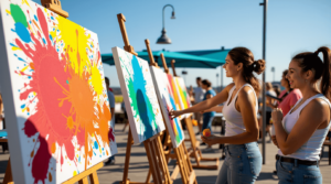 Gezellig verf gooien