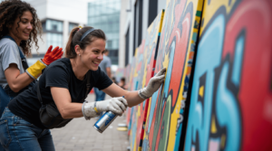 Gezellige graffiti workshop