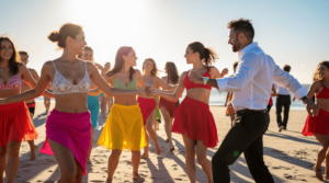 Gezellige leren salsa dansen