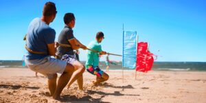 Originele bedrijfsuitjes op het strand