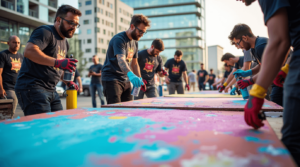 Workshop graffiti spuiten